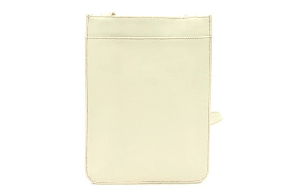 Loewe Shoulder Suede Ivory Bag Anagram Beige White Leather Bag Gusset Crossbody